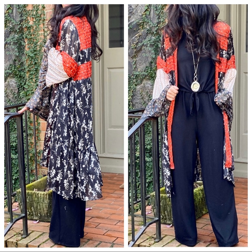 ✨LAST ONE✨Boho chic flowy long print Duster/kimono - Picture 8 of 8
